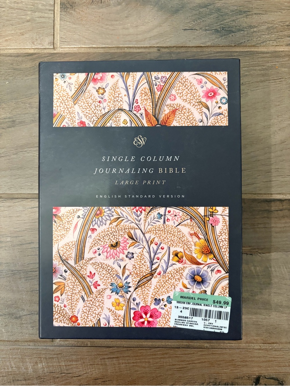 BIBLE-ESV Single Column Journaling Bible - Floral Accent